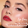 Espoce Lip Liner Set 12Pcs Pure Natural Oak Brown Pink Red Series Lip Liners Smooth And High Pigmented Lip Makeup Pencil