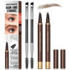 Espoce 2 Pack 4-Tip Microblading Eyebrow Pen With 2 Brow Brushes Waterproof Vegan Formula Eyebrow Pencils For Women To Effortlessly Create Natural Hair-Like Strokes All-Day Wear (Blonde)
