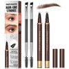 Espoce 2 Pack 4-Tip Microblading Eyebrow Pen With 2 Brow Brushes Waterproof Vegan Formula Eyebrow Pencils For Women To Effortlessly Create Natural Hair-Like Strokes All-Day Wear (Blonde)