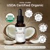 Everyday Beauty Helping You Feel Beautiful Inside And Out Organic Fractionated Coconut Oil | 100% Pure Cold-Pressed | Usda Certified Organic | Amber Glass Bottle With Glass Dropper | For Face Skin & Hair - 1 Fl Oz