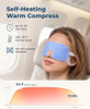 Facemoon Self Heating Steam Eye Mask: 10-Pack Unscented Disposable Warm Eye Compress For Dry EyesStye & Tired Eyes Stress Relief Moist Eye Warmer For Spa Flight Travel & Relaxation For Women
