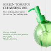Fully Green Tomato Pore Cleansing Oil Daily Oil Cleanser With Bha & Green Tomato For Makeup Removal Sebum Control Blackhead Removal For Sensitive Skin Vegan Korean Skincare 8.45 Fl.Oz