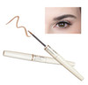Haleys Precision Brow Pen (Med Brown) 2-In-1 Brow For Definition + Hold 16 Hours Lasting Eyebrow Makeup For Real-Looking Fuller Eyebrows Sweat + Humidity Proof Highly Pigmented Matte V + Cf