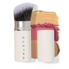 Haleys Beauty 5-Piece Makeup Brush Set For Streak Free Application Of Liquid Cream Or Powder Set Includes Kabuki Powder Contour Crease & Lid Make Up Bag Essentials Vegan For Women