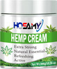 Hosamy Hemp Cream With Hemp Seed OilSoothing & Cooling Moisturizer Gel For Dry Skin On NeckShouldersBack & KneesNon-Greasy Intensive Body Lotion & Fast-Absorbing Hand Cream For Women & Men 10.56 Oz
