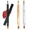 Ideal Swan Lip Applicator Brush - 3 Pack Exquisite Professional Dustproof Retractable Lip Brush - Makeup Lipstick Lip Gloss Applicators (Black Silver And Jewelry Red)