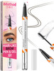 Imethod Curved Eyebrow Pen And Eyebrow Gel - Eyebrow Pencils For Women With Natural Hair Like Strokes Brow Gel Clear For Soft Full Brows Waterproof All-Day Defined Dark Brown