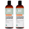 J Mac Botanicals Organic Fractionated Coconut Oil (16 Oz.) Carrier Oil For Diluting Essential Oils Leave In Conditioner For Dry Damaged Hair Skin Massage