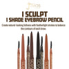 Juvia'S Place Isculpt Ishade Chocolate - Eyebrow Pencil Liner With Spoolie Brush Eyebrow Makeup Brow Definer Waterproof Filler Brow Liner Pencil