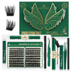 Keyyou Lash Extension Kit Diy 280Pcs Lash Clusters Eyelash Extension Kit 30D40DD Curl 9-18Mix Lash Clusters Kit With Lash Glue Remover Applicator Easy To Use For Beginners (Kit30D40D-D9-18Mix)