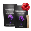 Koluawax Hard Wax Beads For Hair Removal Coarse Hair Formula Face Brazilian Underarms Back Chest Bikini Waxing Sea Salt & Surf 1Lb Refill For Wax Warmers & 10 Large Applicator Sticks