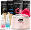 Koluawax Premium Waxing Kit For Women - Beginner Friendly - Complete Wax Kit That Includes 14Oz Of Wax Beads Applicator Pre And Post Care Suitable For Sensitive Skin (Black)