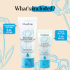 Livaclean 2 Pack Conductive Gel For Microcurrent  8Oz and 3Oz Tens Gel Conductor Facial W/Aloe Vera Hyaluronic Acid Blue Tansy and Jojoba Oil  Hydrating For All Skin Types For Microcurrent and Rf Facial Devices