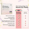 Livaclean 24 Steam Eye Mask For Dry Eyes Dark Circles & Puffiness Warm & Self Heating Ear Hooks To Stay On Lavendar Chamile & Unscented Disposable