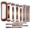 Maange 13 Pcs Foundation Makeup Brush Set With Bag Make Up Brushes Double-End Multi Functional Makeup Brushes Professional Face Brush Set Tools For Liquid Powder Concealer Cream Blush (Coffee)