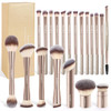 Maange 20 Pcs Makeup Brushes With Box Double-End Multi-Functional Makeup Brushes For Blending Liquid Powder Concealer Cream Blush BuffeCoffeebrown
