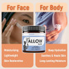 Magnum Solace Beef Tallow For Skin Just 2 Ingredients Natural Tallow & Sweet Almond Oil 5 Oz Unscented Moisturizer For Dry & Sensitive Skin Hydrating Balm