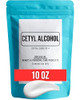 Magnum Solace Cetyl Alcohol For Body Butter Diy Lotions Creams Conditioners - Thickener And Emollient - White Granules (10 Oz)