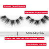 Mirabella Mink Effect Faux Lashes & Self-Adhesive Liner Set Lightweight Natural-Looking False Eyelashes With Clear Glue Eyelash Pen Cruelty-Free & Non-Irritating Synthetic Reusable Eyelashes