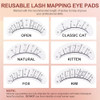 Miuffue Lash Practice Kit For Beginners With 80 Pairs Practice Lashes Reusable Silicone Mapping Eye Pads Latex-Free Eyelash Glue Training Eyelash Extension Supplies For Mannequin Head