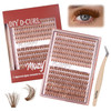 Mozyvex Diy D Curl Lash Clusters Kit 266Pcs Wispy & Fluffy Lash Clusters (60D+80D Mix) Cluster Eyelash Extensions Kit With Tweezers 10-18Mm False Eyelashes For Natural Volume & Effortless Daily Use