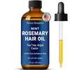 Nexon Botanics Tea Tree Rosemary Oil For Hair Growth 2 Fl Oz - Scalp Treatment With Castor Frankincense & Avocado Oils - For Dry Damaged Hair -
