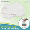 Noveha 60Pcs Dry Wipes - Gentle & Hypoallergenic Daily Eye & Nasal Cleanser Wipes - Makeup Removal - Calm Relieve Soothe Hydrate Your Skin Naturally - Can Be Use With Our Foam And Cleanser Line