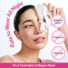 Numbuzin No.2 Overnight Face Mask | Rose Pdrn Overnight Collagen Mask | Korean Glass Skin Essential | Elasticity Hydrating Firming Enlarged Pores | Collagen Peptides Pdrn | 37G 4Ea