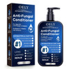 Oely Antifungal Shampoo & Conditioner Set: For Folliculitis Scalp Psoriasis & Seborrheic Dermatitis Relieves Redness Itching Flaking & Dryness Strengthens Repairs & Boosts Shine - 20.28 Fl.Oz