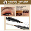 Oetuiow Eyebrow Pencils For Women 2-In-1 Dual-Ended Microblading Eyebrow Pen 4-Fork-Tip & Precise Brush-Tip Brow Pen Long-Lasting Waterproof & Smudge-Proof Natural Hair Like Brows (Light Brown)
