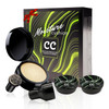 Oetuiow Mushroom Head Air Cushion Cc Cream Set For Women - Newly Upgraded Tattoo Cover Up Makeup Foundation With 2 Refills Holiday Bb Cream Waterproof For Mature Skin Types (Natural 20G*3)