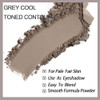 Okerker Cool Toned Contour Palette With Mirror Taupe Grey Contour Powder For Pale Light Cool Toned Skin Nose Contouring Bronzer Powder