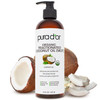 Pura D'Or 16 Oz Organic Fractionated Coconut Oil Usda Certified Mct Oil Therapeutic Hydrating Lightweight Moisturizer Hexane Free Carrier Oil For Essential Oils & Massage Face Hair & Body