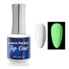 Qiufsse Glow In The Dark Gel Polish Top Coat Clear Nail Polish Top CoatLong-Lasting Luminous Nail Top Coat For Nail ArtUv Led Nail Gel PolishWith Any Color Of Nail Gel Top Coat-0.52 Fl Oz