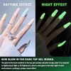 Qiufsse Glow In The Dark Gel Polish Top Coat Clear Nail Polish Top CoatLong-Lasting Luminous Nail Top Coat For Nail ArtUv Led Nail Gel PolishWith Any Color Of Nail Gel Top Coat-0.52 Fl Oz