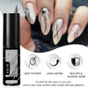 Qiufsse Silver Chrome Nail Polish8Ml Ultra Metallic Nail Polish With 2Pcs 5Ml Gel Nail Art3D Metal Gel Paint For Nails ArtEfecto Espejo Para U As For Home Salon Diy Manicure