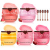 Qiufsse 5Pcs Lip Scrub And Mask SetCherry Strawberry And Honey Pot Lip Balm2Pcs Lip Exfoliator Scrub And MoisturizerClean And RepairReduce Fine LinesNatural IngredientsCruelty Free