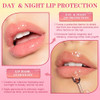 Qiufsse 5Pcs Lip Scrub And Mask SetCherry Strawberry And Honey Pot Lip Balm2Pcs Lip Exfoliator Scrub And MoisturizerClean And RepairReduce Fine LinesNatural IngredientsCruelty Free