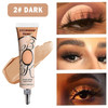 Qiufsse Eyeshadow Primer Base Dark Matte Eye Primer Evenly Colored Liquid Eyeshadow PrimerLong-Lasting Moisture Eye Primer For Mature Eyes-Dark