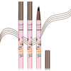 Qiufsse 3Pcs Microblading Eyebrow Pen Waterproof Dark Brown Eyebrow Pencil For WomenEasy To ShapeLong-Lasting Brow PenEasily Create Natural Eyebrow Makeup-Dark Brown