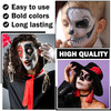 Qiufsse Blue Face Body Paint Pro Water Based Face Paint Washable For Adults And KidsHalloween Sfx Cosplay Clown Zombie Vampire Skeleton Stage Makeup-Blue