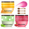Qiufsse Honey Pot Lip Balm3Pcs Bee Lip Balm Honey Pot Cherry Watermelon Lip ScrubFade Lip Lines Prevention Dry And Cracked Lip Mask Overnight (Honey+Watermelon+Cherry)
