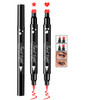 7PCS Colorful Eyeliner Stamp Set,Double-headed Liquid Eyeliner Pencil Face Stamps Makeup,Long-lasting Delineador de Ojos Contra el Agua