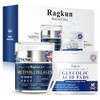 Ragkun Retinol Cream For Face Collagen Neck Creams For Tightening And Firming Anti Aging Day & Night Facial Moisturizer For Women & Men Instant Face Lift Wrinkle Cream 1.7 Fl. Oz With Glycolic Acid Pads