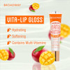 Ruby Kisses Broadway Vita-Lip Clear Lip Gloss (3 Pack Mango Butter Rosehip Coconut Oil) Ultra-Hydrating & Soothing Formula With Vitamin Oils High-Shine Non-Sticky Finish Healing Lip Balm