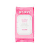 Ruby Kisses Makeup Remover Wipes Daily Facial Cleanser Towelettes For Waterproof Makeup Micellar Face Cleansing Wipes For Sensitive Skin Hydrating & Refreshing 35 Count (Collagen)