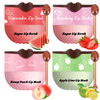 Scarman 4 Pcs Bee Lip Balm Honey Pot Hydrating Lip Mask & Lip Scrub Set Watermelon Strawberry Apple Lime Peach Moisturizing Lip Sleeping Mask Prevention Dry And Cracked Reduce Lip Lines
