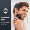 Shpavver Premium Men'S Electric Razor: Cordless Wet/Dry Rotary Shaving Gentle On Sensitive Skin Usb Fast Charging & Precision Trimmer Upgraded Chic Black Finish