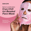 Skin Gym Cryochill Ice Beaded Face Mask Reusable Cooling Gel Bead Mask For Puffiness And Headache Relief