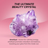 Skin Gym Amethyst Revati Vibrating Face Roller Massager For Enhancing Contours Boosting Radiance Revitalizing Face Lift Tool